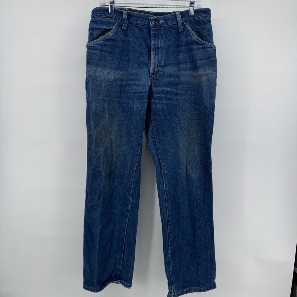 Bulwark FR Flame Resistant Work Jeans Mens 34x30 Blue Straight Leg Denim 5715